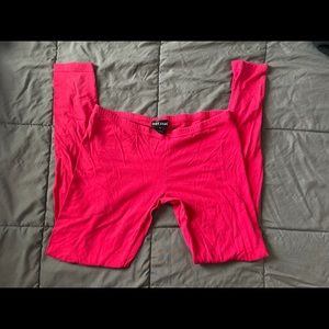 Wet seal leggings hot pink